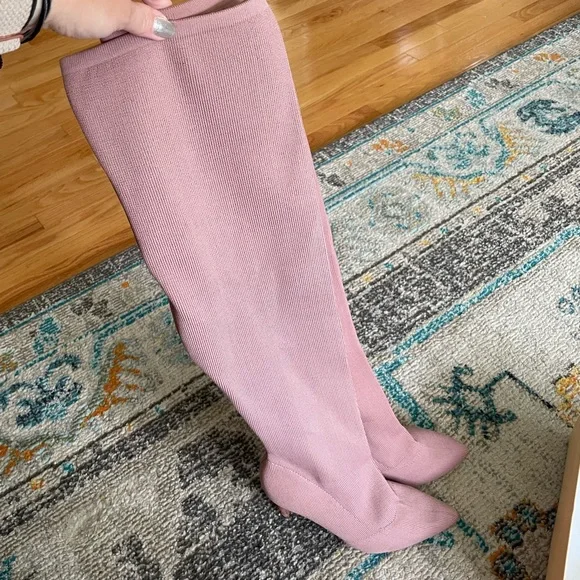 Yoki Blush Over the Knee Knit Boot Us 8.5 - Picture 5 of 10